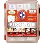 First Aid Kit With Hard Case- 326 pcs- First Aid Complete Care Kit - Exceeds OSHA & ANSI Guidelines - Ideal for the Workplace - Disaster Preparedness (Color Red)