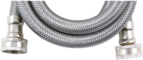 SAVARD BIG96WA Braided Stainless Steel Washing Machine Connector (8-ft, ohm inin ID)