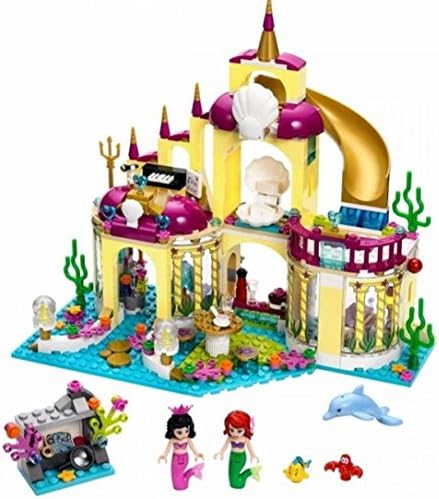Princess Undersea Palace Model Building Kits Minifigures Blocks Bricks Girl Toy Gift