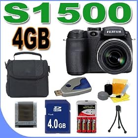 Fujifilm FinePix S1500 10MP Digital Camera w  12x Wide Angle Dual Image Stabilized Optical... by Fuji