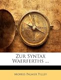 Zur Syntax Waerferths ... (German Edition)