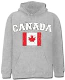 Canada Vintage Flag International Hoodie #1193