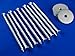 Heavy-Duty Temporary Carpet Anchoring Kit for Camping, RVs - 10-Piece Easy-Remove Spike and Washers