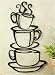 Cups and Mugs | Metal Mugs | Home Coffee Mugs | Metal Coffee Mugs | Contemporary Coffee Mugs | Themed Coffee Mugs - COFFEE house cup java SILHOUETTE wall art metal mug NU