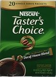 Taster's Choice Instant Coffee Decaffeinated, 20-Count Sticks (1 Pack)
