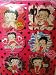 6 pc Set ~ Betty Boop Magnetic Memo Holders & Fun Shapes_s-1