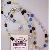 Id Necklace with Safety Breakaway Clasp Fashionable Faux Pearl Design