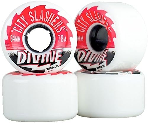 Divine City Slashers Longboard Wheels (White 78a)