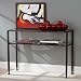 Distressed Metal Sofa Table - Black