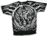 Dragon Catcher 2 Sided T-Shirt by Liquid Blue 100% Cotton Teens & Adults Shirt