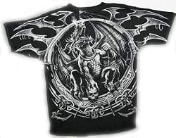 Dragon Catcher 2 Sided T-Shirt by Liquid Blue 100% Cotton Teens & Adults Shirt