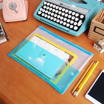 Vintage printed PVC Multi Pouch Large (A4 file compatible) - Pattern Crown