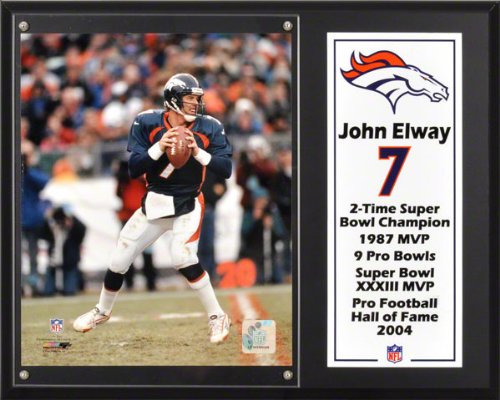 John Elway Sublimated 12x15 Plaque | Details: Denver Broncos