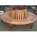 Teak Holz Garten Baumbank rund 220cm Baum Bank NEU