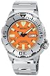 Seiko Diver Steel Orange Mens Watch SKX781