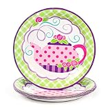 Girly Tea Party Dinner Plates (8pc)