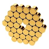Magnetic Cylinders - .25 inch - Gold