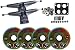 LONGBOARD Package TRUCKS BIGFOOT MARBLES SWIRL WHEELS