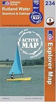 Rutland Water (OS Explorer Map Active)