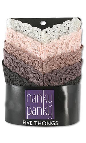 Buy Now at Amazon.com: Hanky Panky Everyday Original Thong 5 Pack 4811F