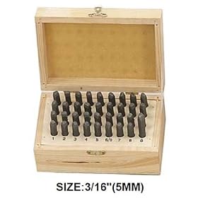 TZ90 : Number And Letter 3/16" 5mm @