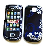 Samsung Galaxy 3 i5800 Snap On Protector Hard Case "Midnight Flowers" Desig ....