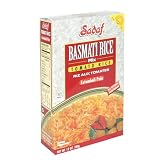 Sadaf Basmati Rice Estamboli Polo, Sun Dried Tomato Rice, 12 Once Box (Pack of 4)