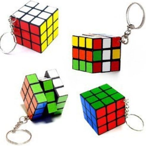 1pcs Small Mini Cube Keychain 0004