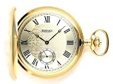 Bernex Swiss Made Large Gold Plated Pocket Watch with 17 Jewel Mechanical Movement