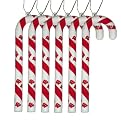 Wisconsin Candy Cane Ornament Set