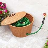 Wicker Hose Storage