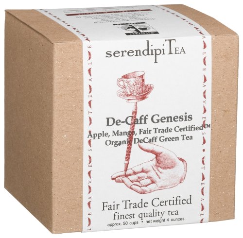 SerendipiTea De-Caff Genesis, Apple, Mango & Organic Green Tea, 4-Ounce Boxes (Pack of... by SerendipiTea