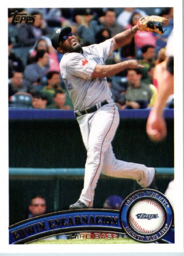 2011 Topps Limited Edition Baseball Card # TOR6 Edwin Encarnacion Toronto Blue Jays 3B In a protective screwdown display case!