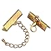 Outus Ribbon Bracelet Kit Bookmark Pinch Crimps Ends Findings with Lobster Clasps and Chain Extenders, 316 Pieces