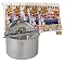 Whirley-Pop Stovetop Popcorn Popper with 5 Real Theater Popcorn Kits - Silvertone Pan