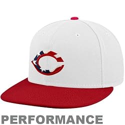 New Era Cincinnati Reds White-Red Stars & Stripes On-Field 59FIFTY Fitted Performance Hat (7 5/8)