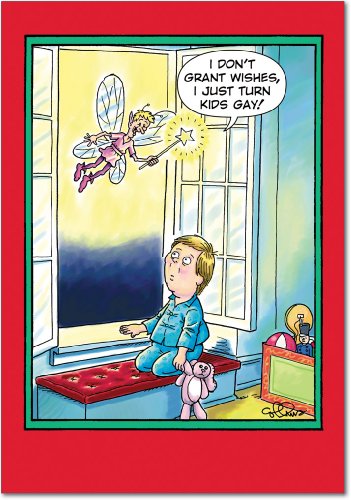 Turn kids gay Christmas Funny Card On Sale