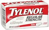 Tylenol Regular Strength Tablets, 100-count Bottles (Pack of