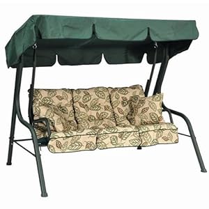 swing hammock seater palma seat cushions canopy garden