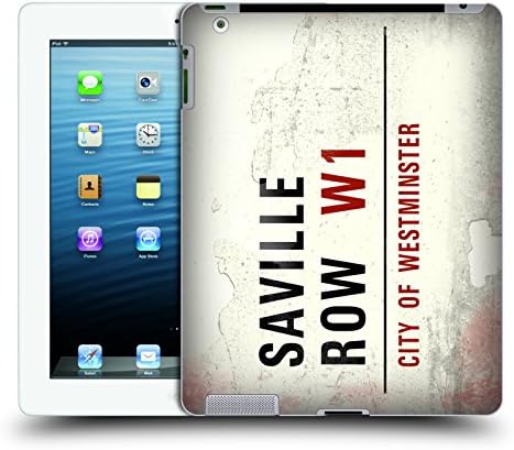 Official London Saville Row Vintage Street Signs 3 Hard Back Case for Apple iPad 3 / 4