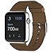 Apple Watch Band, JETech 42mm Leather Strap Wrist Band Replacement w/ Metal Clasp for Apple Watch All Models 42mm (Brown) - 2104