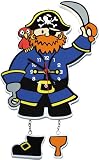 Pirate fun wall clock