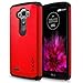 D'eJoy™ LG G Stylos Ls770 LG G Stylus LG G4 Note Phone Case Slim Full Body Protector Anti Scratch Shock Proof Dual Layer Hybrid Armor Series Case Cover - Scarlet Red