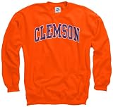 Clemson Tigers Adult Classic Arch Crewneck Sweatshirt (Orange, XX-Large)