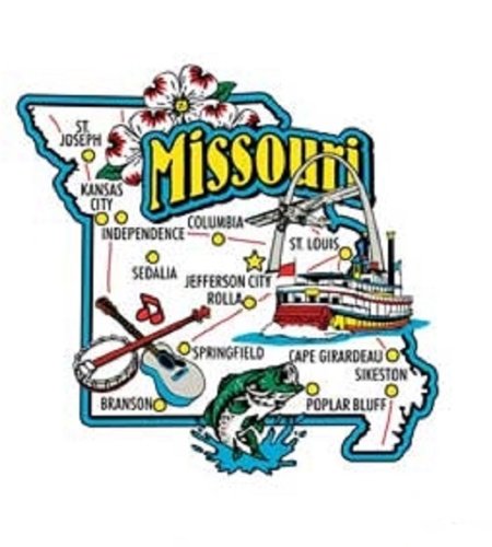 Iowa Jumbo State Map Fridge Magnet