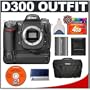 Nikon D300 Digital SLR Camera with MB-D10 Multi-Power Battery Grip + 4GB CF Memory Card + EN-EL3e Battery + Case + Cameta Bonus Accessory Kit