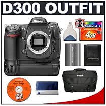 Nikon D300 Digital SLR Camera with MB-D10 Multi-Power Battery Grip + 4GB CF Memory Card + EN-EL3e Battery + Case + Cameta Bonus Accessory Kit