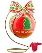 "My First Christmas" Baby Bodysuit Ornament with Stand