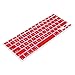 Wacces New Red Keyboard Silicone Cover skin for New Macbook Pro Aluminum 13, 15, 17 inches