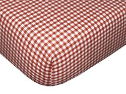 Tadpoles Classic Gingham Fitted Sheets - Set/2 - Red